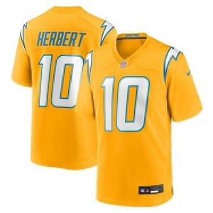 Джерси игрока Los Angeles Chargers, Justin Herbert, золотое, альтернативное Nike