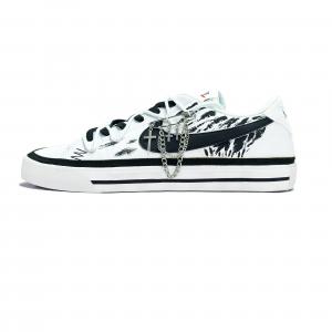 Nike Стильные, быстросохнущие и износостойкие низкие кроссовки для скейтбординга Court Legacy Wasteland унисекс, черные, белые