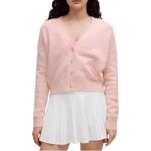 Вязаный свитер FW24 для женщин Lululemon, розовый