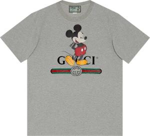 Футболка Gucci x Disney Oversize T-Shirt Grey, серый