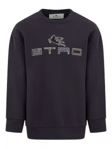 Толстовка с логотипом Пегаса ETRO KIDS, синий