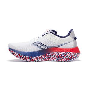 Кроссовки мужские Kinvara Pro Running Shoes с низким верхом, белые/серебристые Saucony