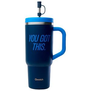 Кружка дорожная 900 мл Level Up Blue Night Qwetch