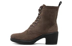 Женские ботинки Martin 14 см, цвет кофе, 6 см Ecco, Coffee