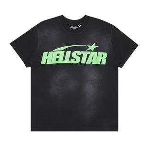 Футболка Hellstar Classic T-Shirt (Gel Print), цвет Black/Green