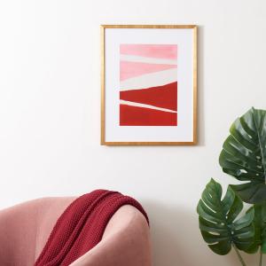 Картина на стену Safavieh Paint The Town Pink, малиново-красный / розовый