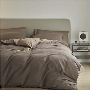 WQQ2878FFFFWAAAAA Комплект постельного белья из 100% мытой хлопковой ткани, дышащий, прочный, мягкий и уютный