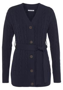 Вязаный кардиган DELMAO, темно-синий