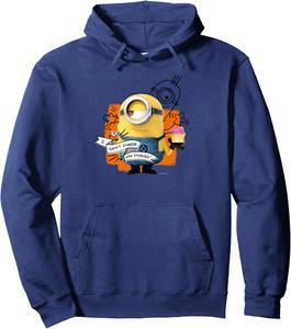 Худи с надписью Миньон, я не делюсь своими закусками! Minions, темно-синий