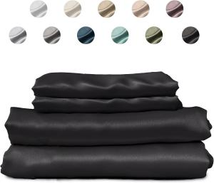 Colorado Home Co Комплект постельного белья Colorado Home Co SUNDAYSILKS из натурального шелка тутового дерева класса 6A Midnight Black