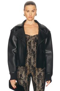 Mini Moto Куртка Norma Kamali, Black