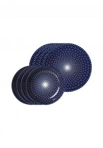 Сервиз Ritzenhoff & Breker Royal на 8 персон, голубой / белый