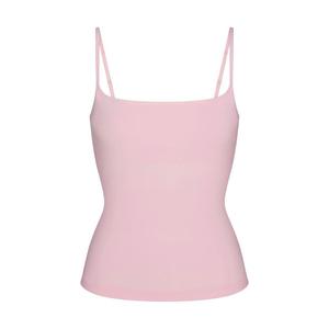 Топ SKIMS Cotton Jersey Scoop Neck Cami, розовый