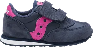 Кроссовки Saucony Jazz Hook & Loop Little Kid Navy Pink, синий
