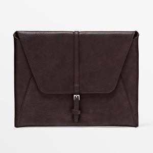 Сумка-чехол для Ipad Massimo Dutti Nappa Leather, коричневый
