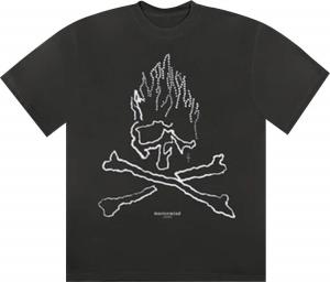 Футболка Cactus Jack by Travis Scott x Mastermind Skull Rhinestone Tee 'Black', черный