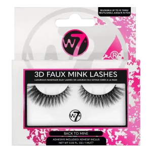 W7 3D Faux Mink накладные ресницы Back to mine, 2 шт/1 упаковка