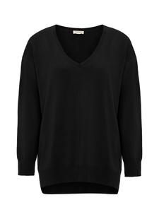 Тонкий вязаный свитер Anou Anou Sweater, черный