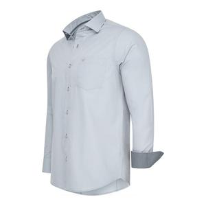 Рубашка однотонная серая Cappuccino Italia, серый