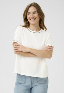 Футболка Kaffe KAJAMIE, Chalk W Black Deep Contrast/White