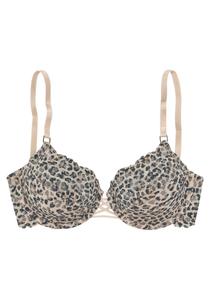 Бюстгальтер-футболка LASCANA, цвет Beige/Brown