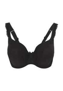 Удивительный кружевной бюстгальтер на косточках с бантом для женщин mey, черный