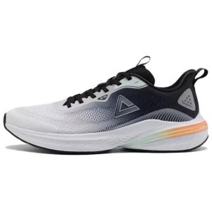 Амортизирующие противоскользящие повседневные кроссовки для бескаблучной обуви мужские бело-черные PEAK, полностью белые/черные