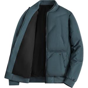 Пуховик Unisex с бейсбольным воротником, утолщенный, в стиле карго VanCamel, синий