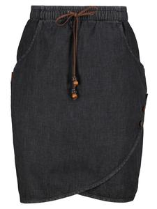 Мини-юбка alife and kickin, цвет black denim