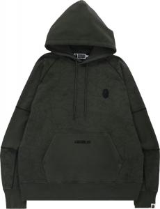 Худи BAPE Line 1st Camo Washed Relaxed Fit Pullover Hoodie 'Black', черный