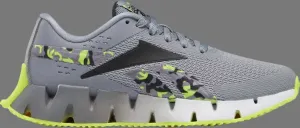 Кроссовки zig dynamica 2 'grey acid yellow camo' Reebok, серый