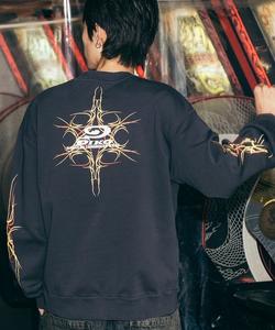 Свитшот с круглым вырезом и напечатанным логотипом, изготовленный на заказ, модель 25SS