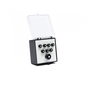 Набор шпилек Martin Bridge с концевым штифтом - черный с белой вставкой, 18APP21