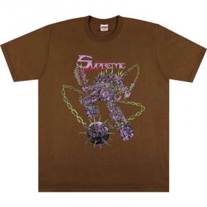 Футболка Supreme Spikes, коричневый