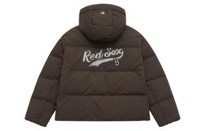 Куртка пуховая унисекс в стиле преппи MLB, коричневый