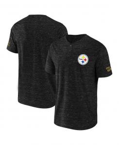 Мужская футболка nfl x darius rucker collection by black pittsburgh steelers slub henley Fanatics, черный