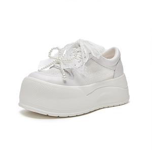 Дышащие женские скейтерские кеды Low top HR, серебро