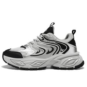 Винтажные меховые кроссовки, легкие, увеличивающие рост, дышащие, низкие, массивные, унисекс BANGNEY, Gray