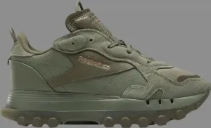 Кроссовки cardi b x classic leather 'hunter green' Reebok, зеленый