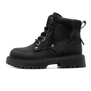 Противоскользящие легкие амортизаторы термоподдержка детские ботинки cotton kids BOBDOG, черный