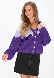 Кардиган IZIA Cardigan, Offwhite Light Lilac/Off-White