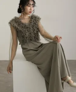 Вечернее платье для свадебной церемонии, платье для приглашения, платье для торжественного случая, платье для вечеринки после свадьбы Pourvous, цвет Beige