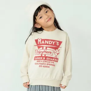 Легкая флисовая толстовка с разнообразными графическими принтами Branshes, цвет 04: Diner - Ivory