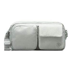 Lululemon Нейлоновая унисекс сумка через плечо нефритово-лаймового цвета, Jade Lime