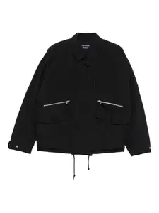 Пуховик с карманом на молнии Comme Des Garçons Homme, черный