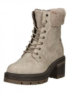 Ботильоны серо-коричневого цвета Mustang