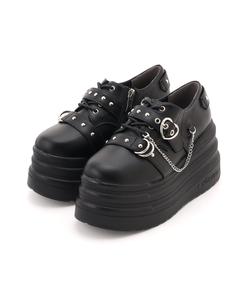 Туфли на платформе со шнуровкой Yosuke Usa, цвет Black