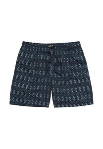 Пляжные шорты BADE BAUCHFIT ALLOVERPRINT Men Plus, темно-синий