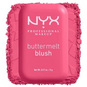 ПРОФЕССИОНАЛЬНАЯ МАКИЯЖНАЯ косметика Buttermelt Powder Blush Румяна, устойчивые к выцветанию и стиранию, веганская формула Getting Butta 08 0,17 унции NYX