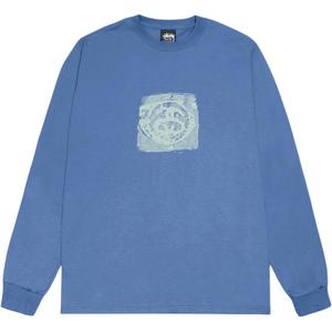 Моно лонгслив Stussy, синий